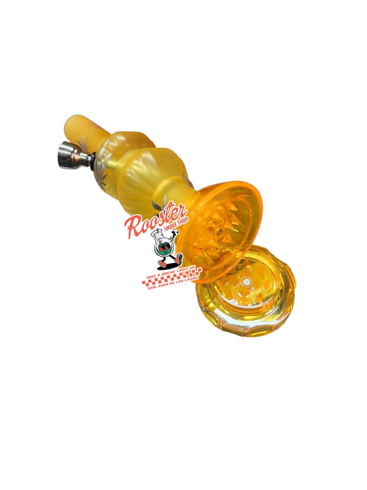 BONG DE ACRILICO CON MOLEDORA EN SU BASE