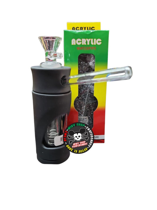 BONG VIDRIO Y FORRO DE SILICON