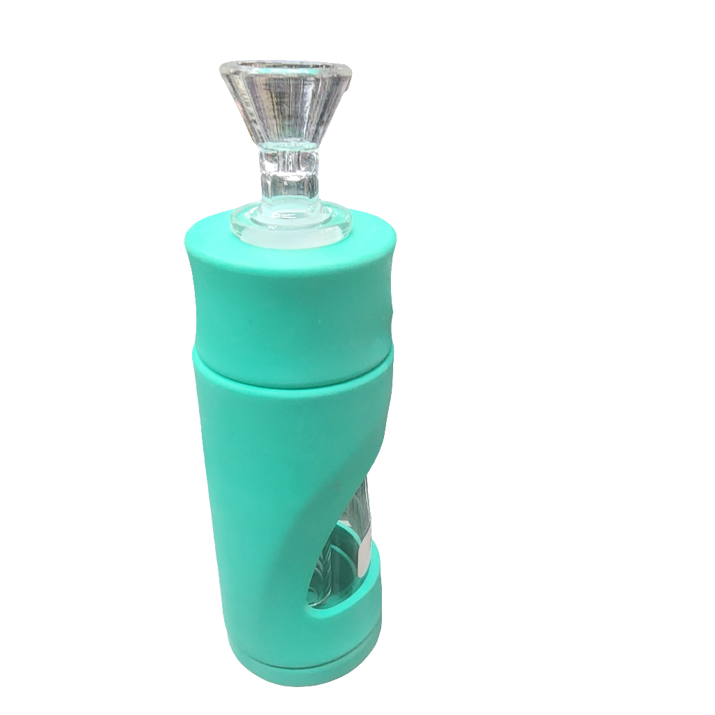 BONG VIDRIO Y FORRO DE SILICON