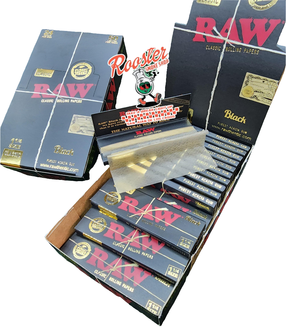 RAW BLACK PAPELES