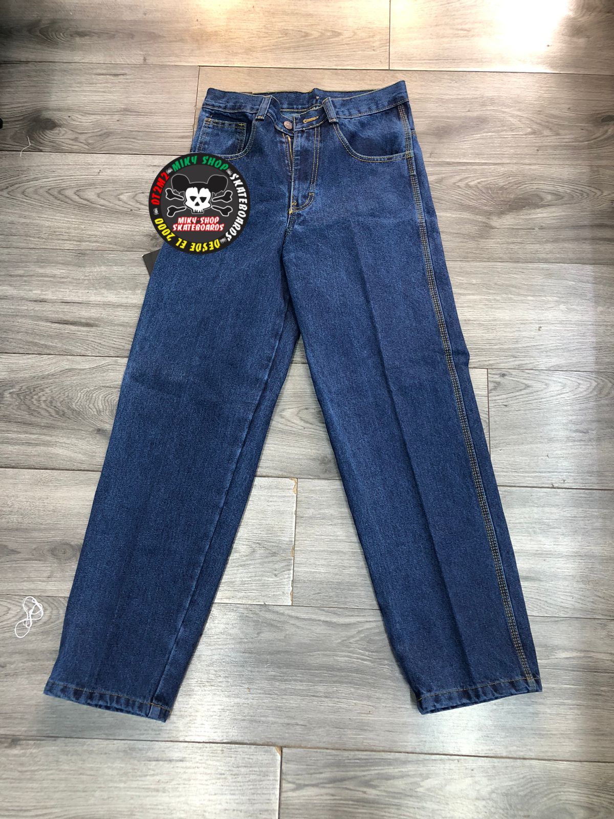 PANTALON LOWRIDER MEZCLILLA AZUL