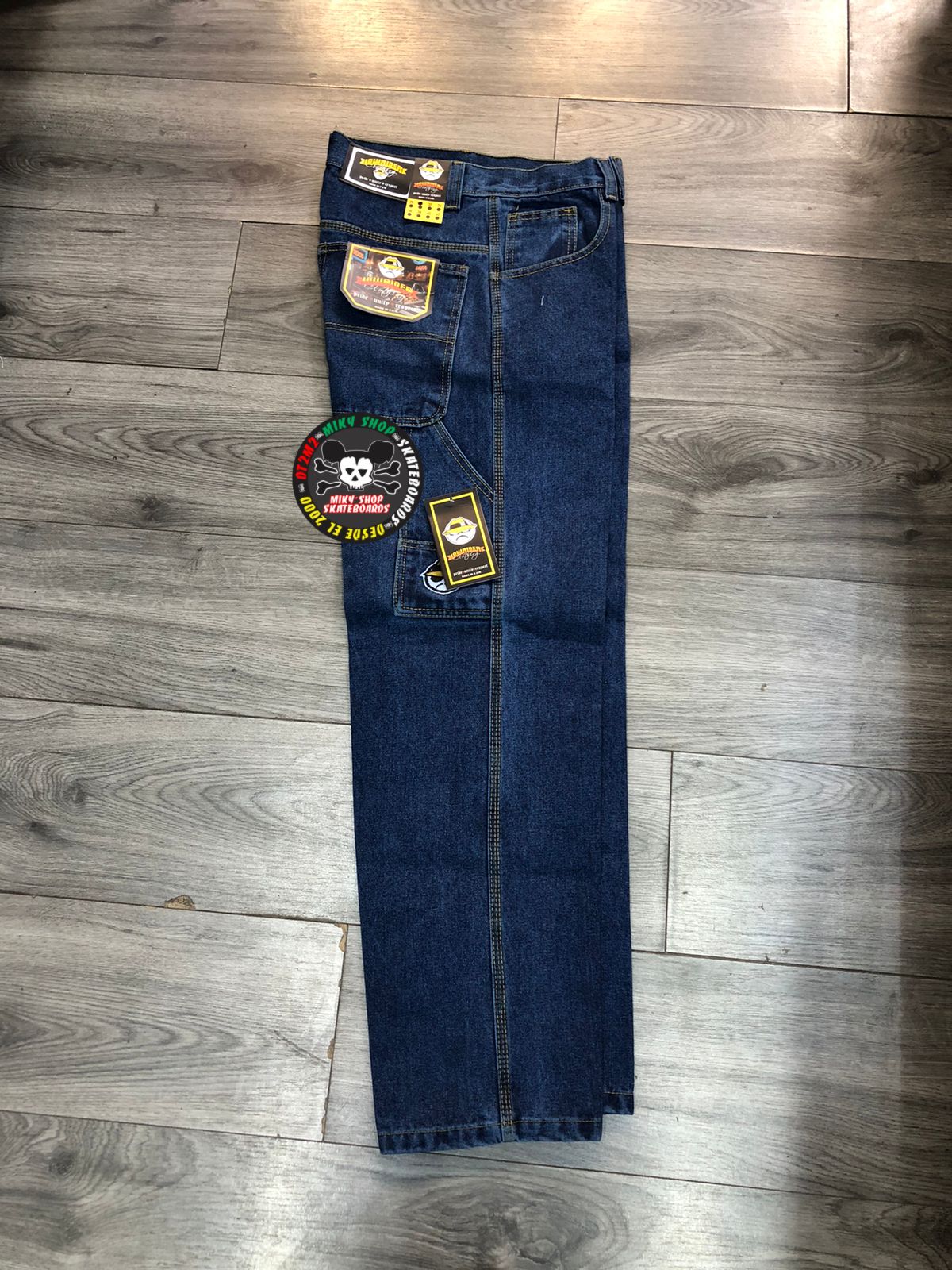 PANTALON LOWRIDER MEZCLILLA AZUL