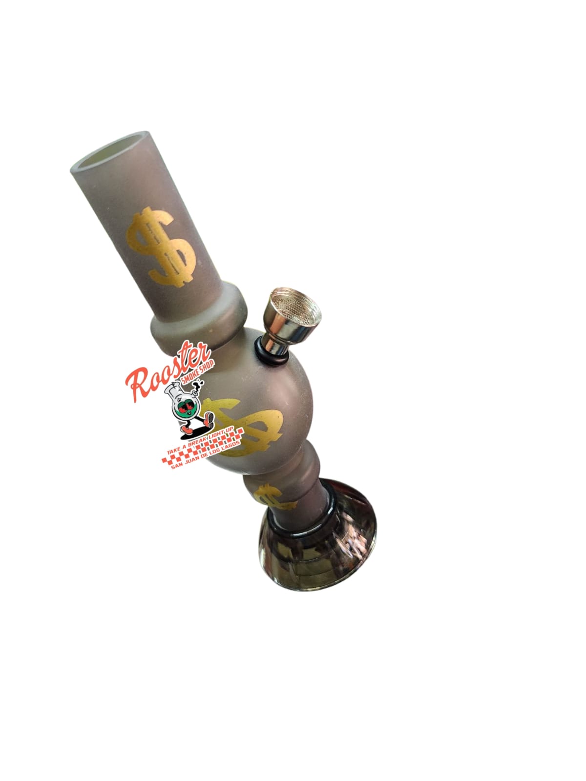 BONG DE ACRILICO CON MOLEDORA EN SU BASE