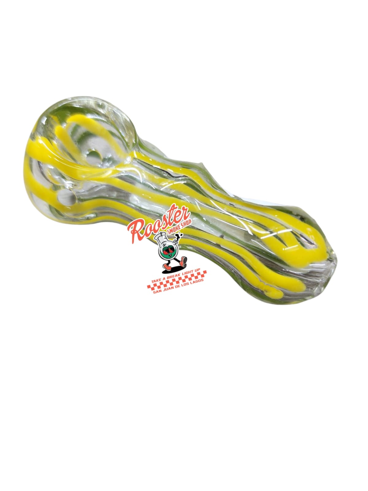 PIPA DE VIDRIO RAYADA