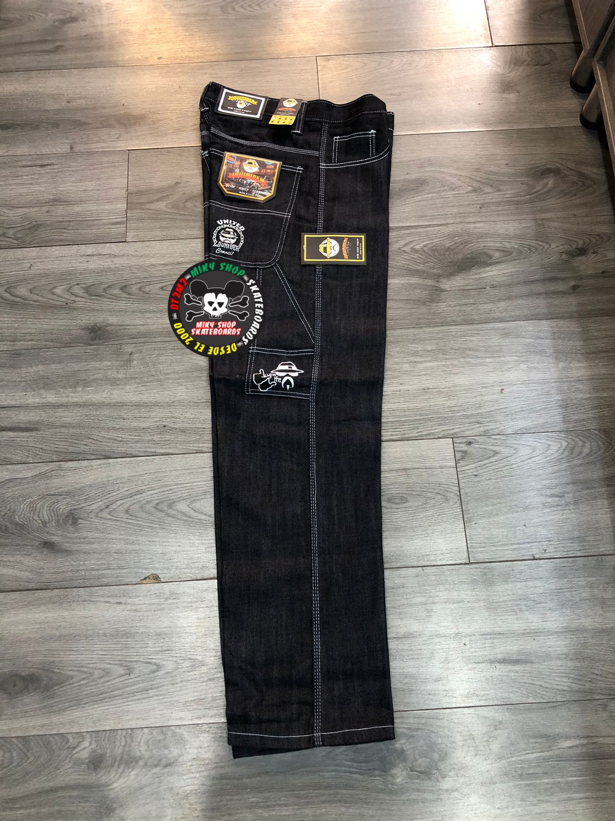 PANTALON LOWRIDER MEZCLILLA AZUL