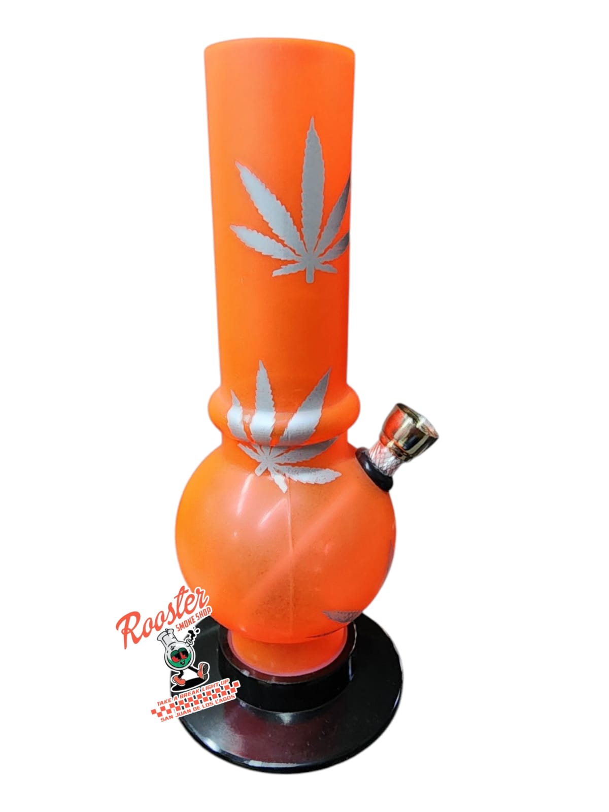 BONG DE ACRILICO CON DISEÑO DE INSTRUMENTO 20cm