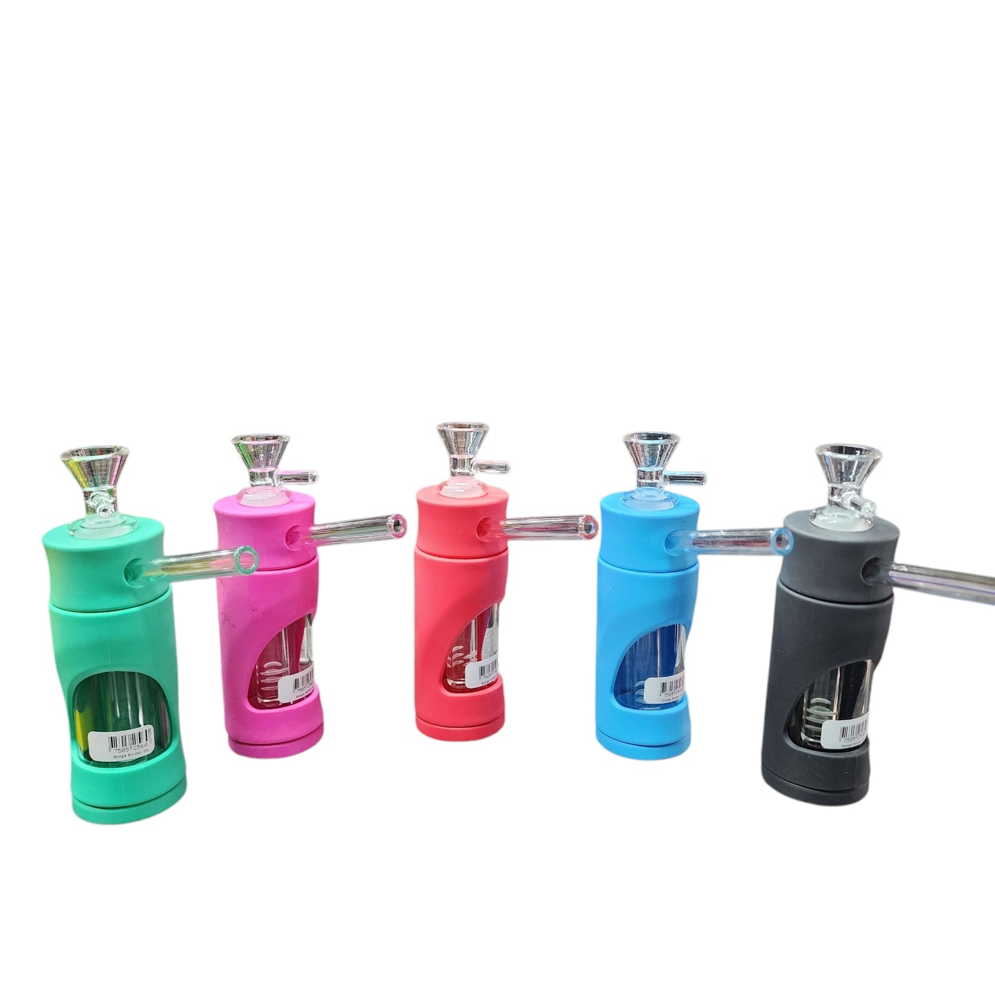 BONG VIDRIO Y FORRO DE SILICON