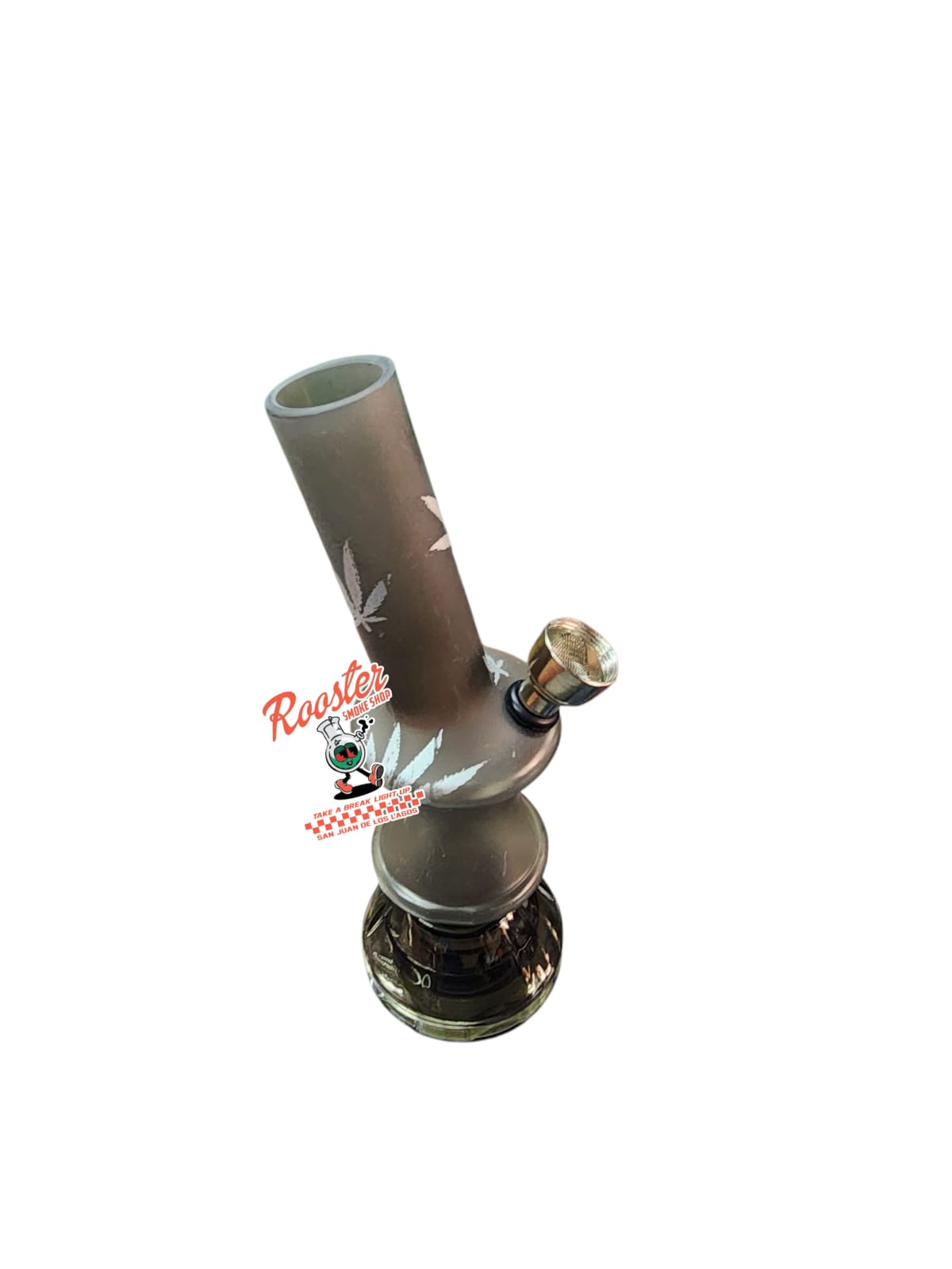 BONG DE ACRILICO CON MOLEDORA EN SU BASE