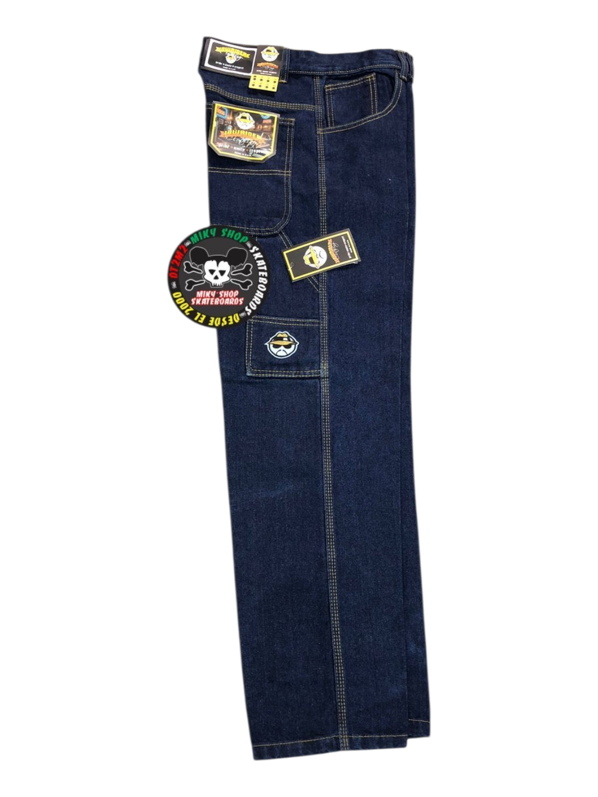 PANTALON LOWRIDER MEZCLILLA AZUL