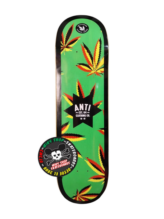 TABLA ANTIFASHION   WEED LOGO