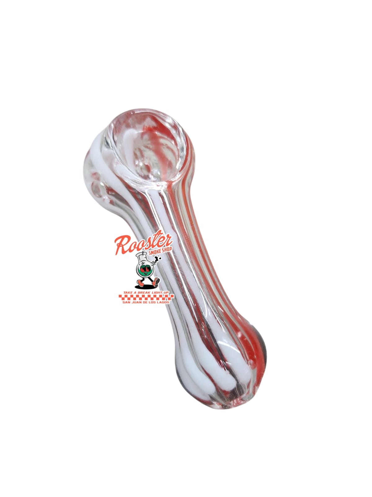 PIPA DE VIDRIO RAYADA