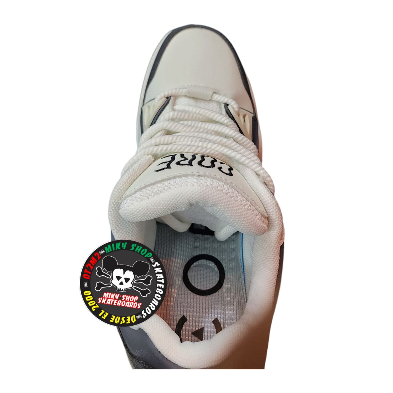 TENIS CORE "FEAR" gris hueso