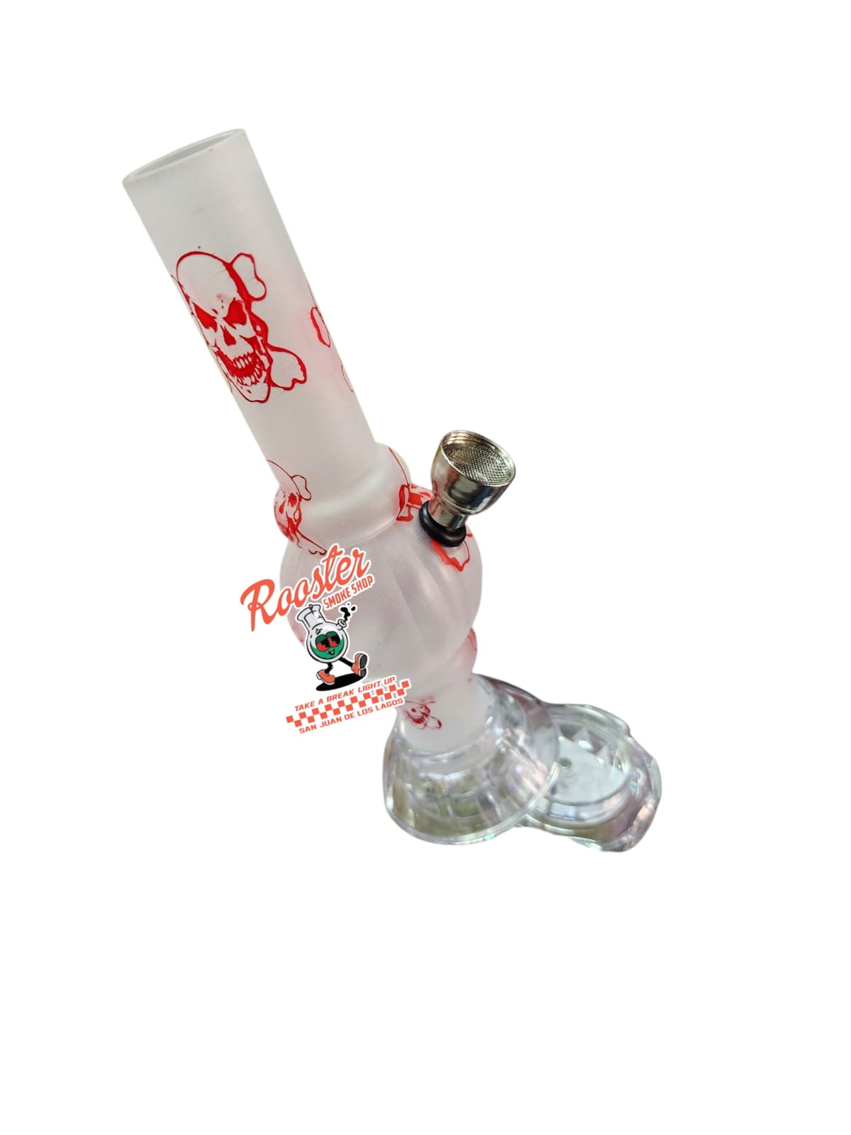 BONG DE ACRILICO CON MOLEDORA EN SU BASE