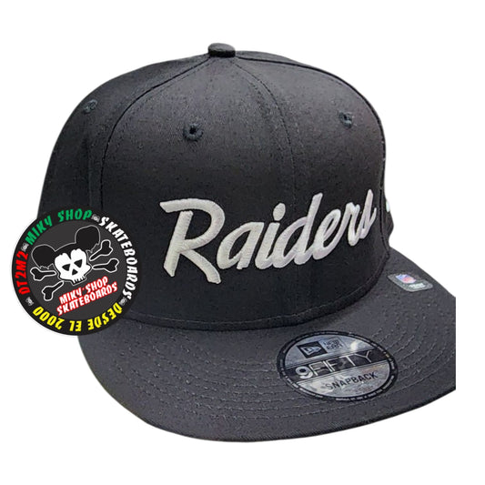GORRA NEW ERA SNAPBACK (raiders cursiva)