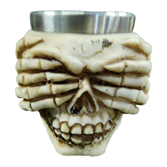 VASO TEQUILERO EN FORMA DE CRANEO