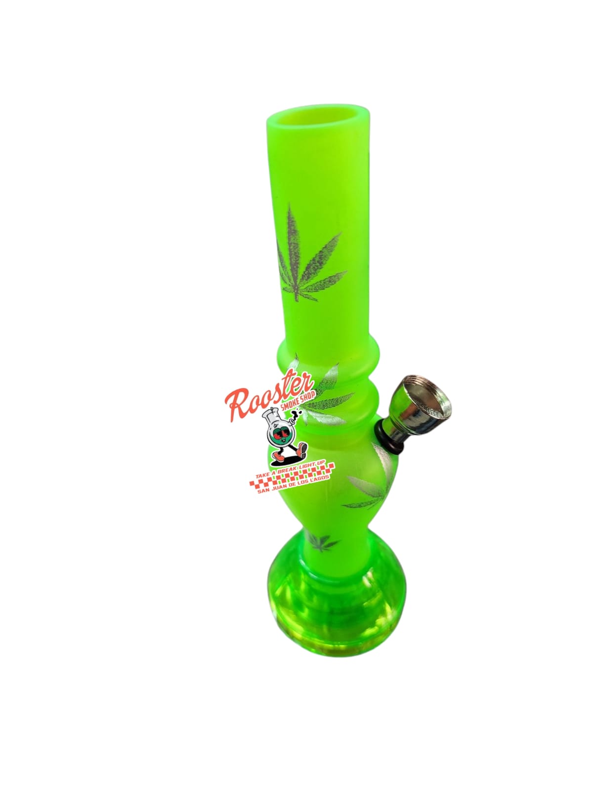 BONG DE ACRILICO CON MOLEDORA EN SU BASE