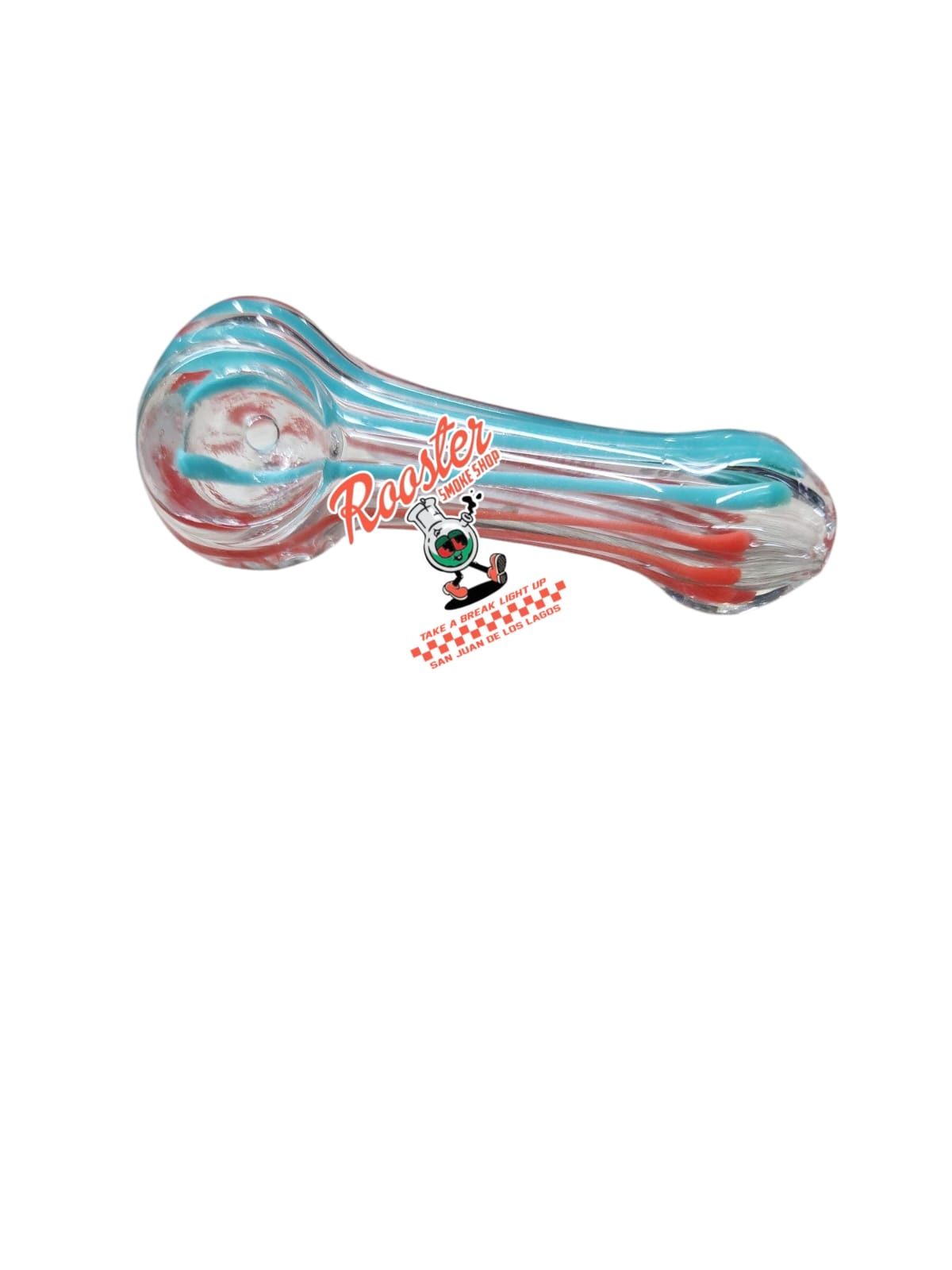 PIPA DE VIDRIO RAYADA