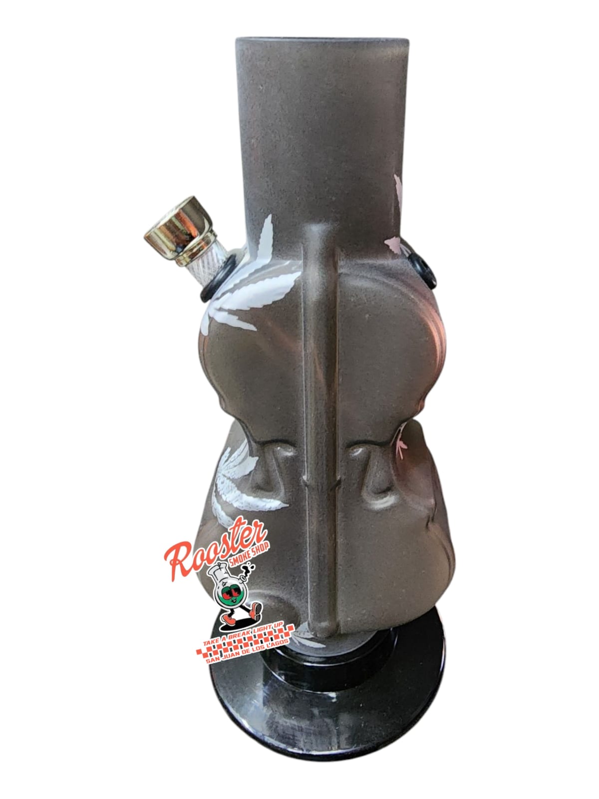 BONG DE ACRILICO CON DISEÑO DE INSTRUMENTO 20cm