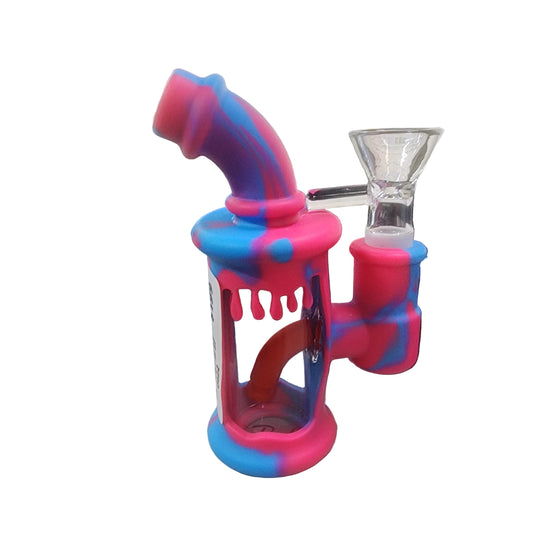 MINI BONG SILICONA DE VIDRIO