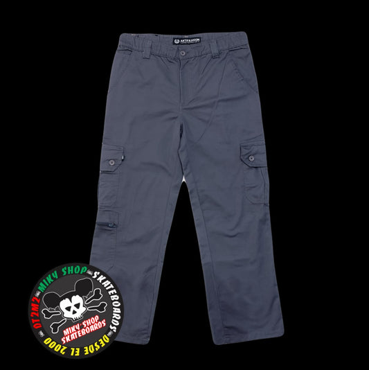 PANTALON ANTIFASHION TIPO CARGO NEGRO