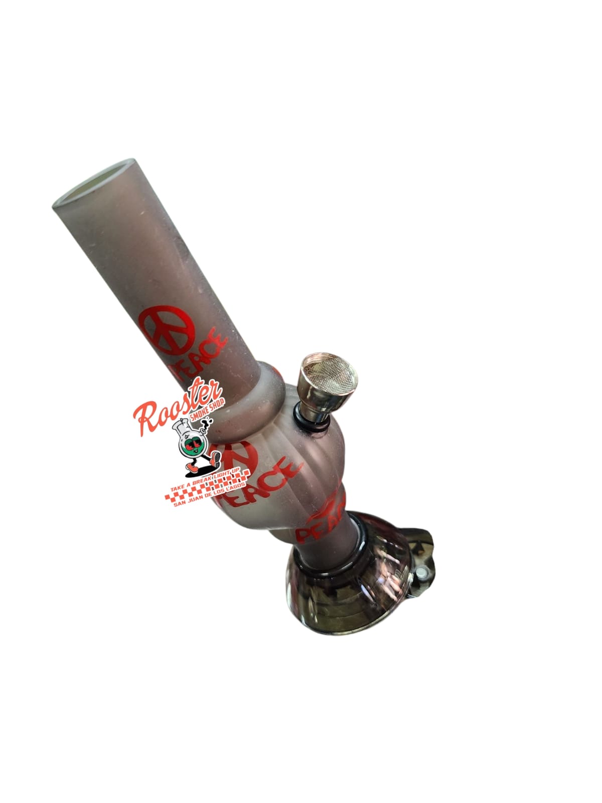 BONG DE ACRILICO CON MOLEDORA EN SU BASE