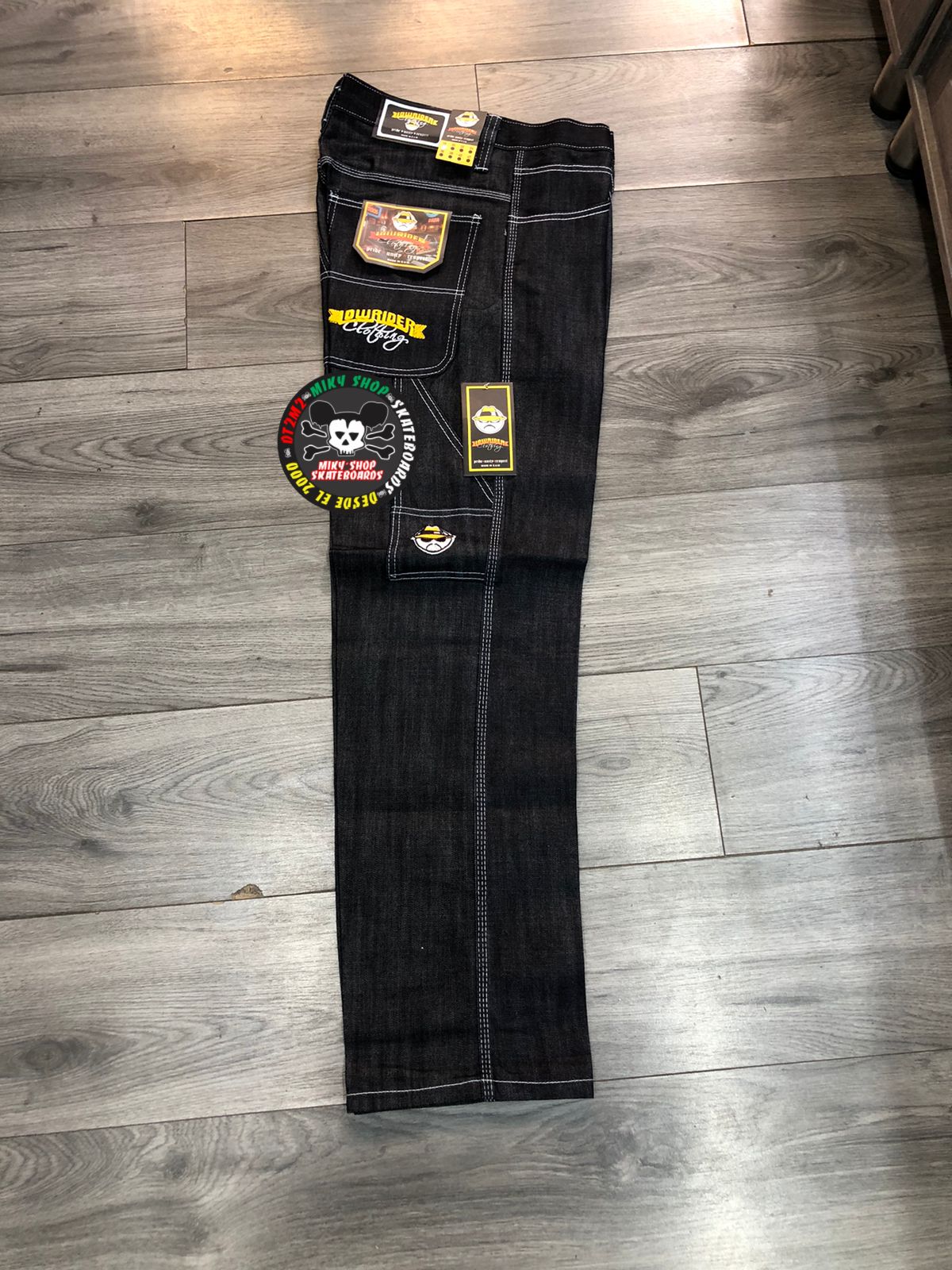 PANTALON LOWRIDER MEZCLILLA AZUL