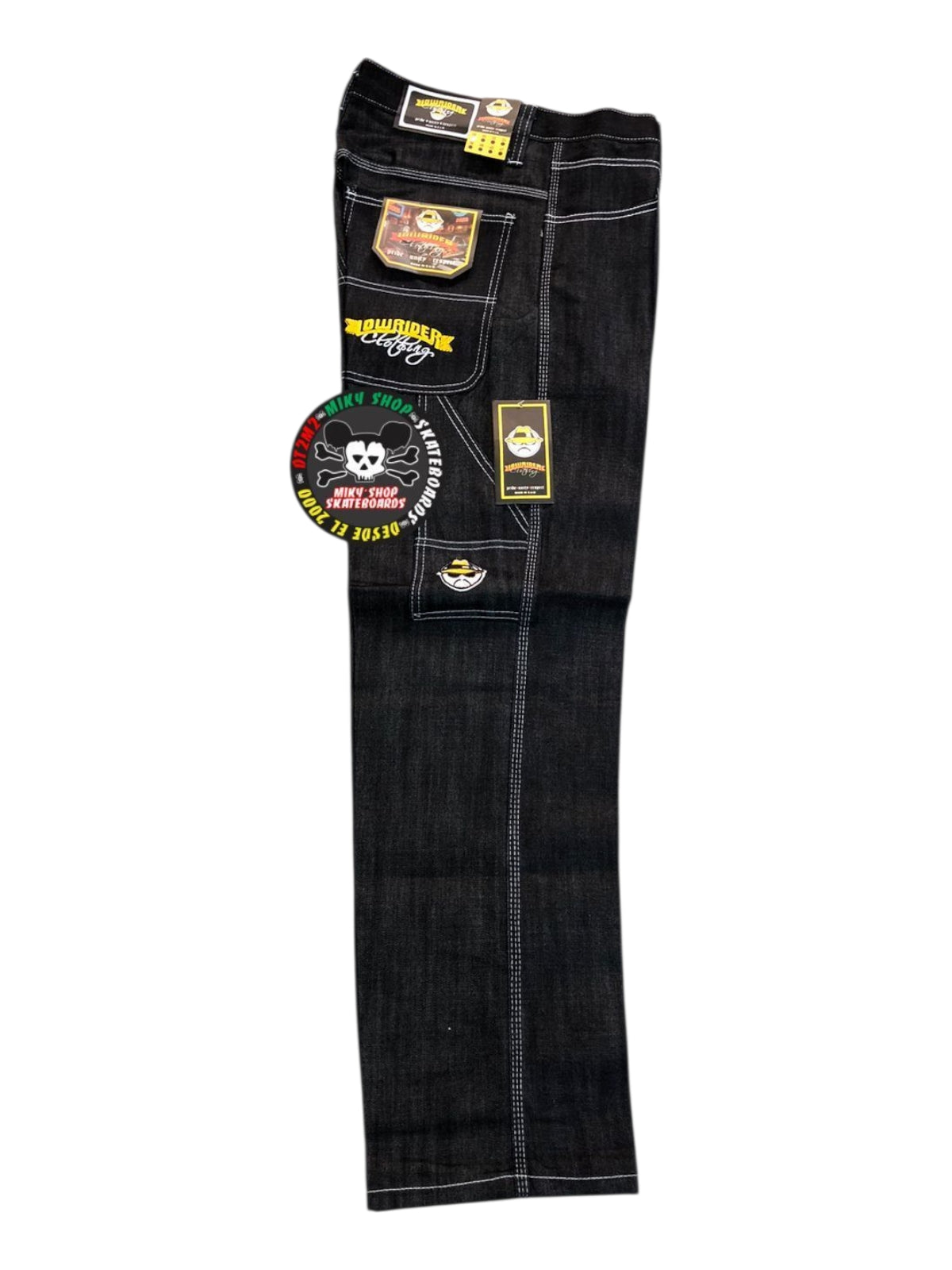 PANTALON LOWRIDER MEZCLILLA AZUL