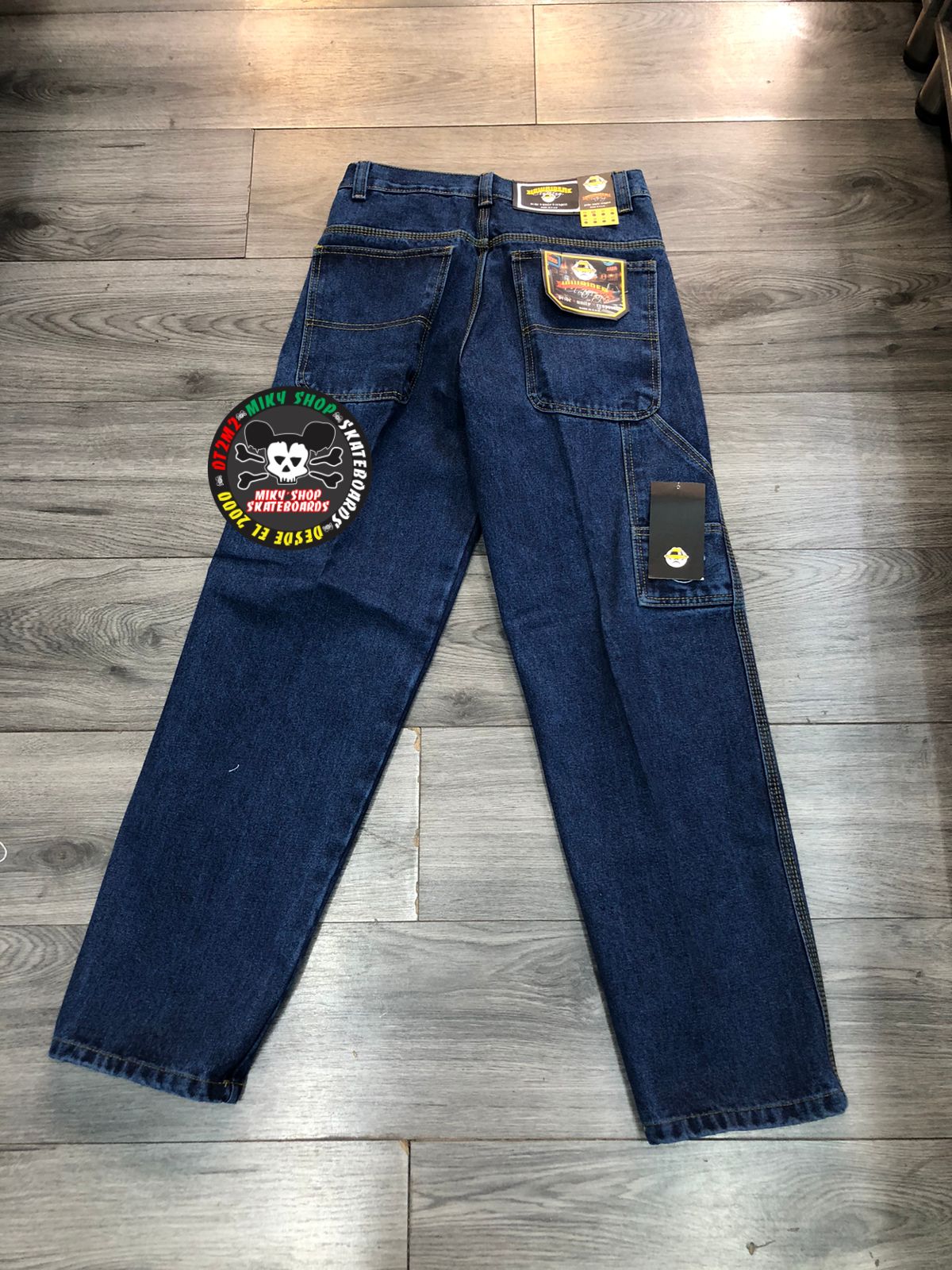 PANTALON LOWRIDER MEZCLILLA AZUL