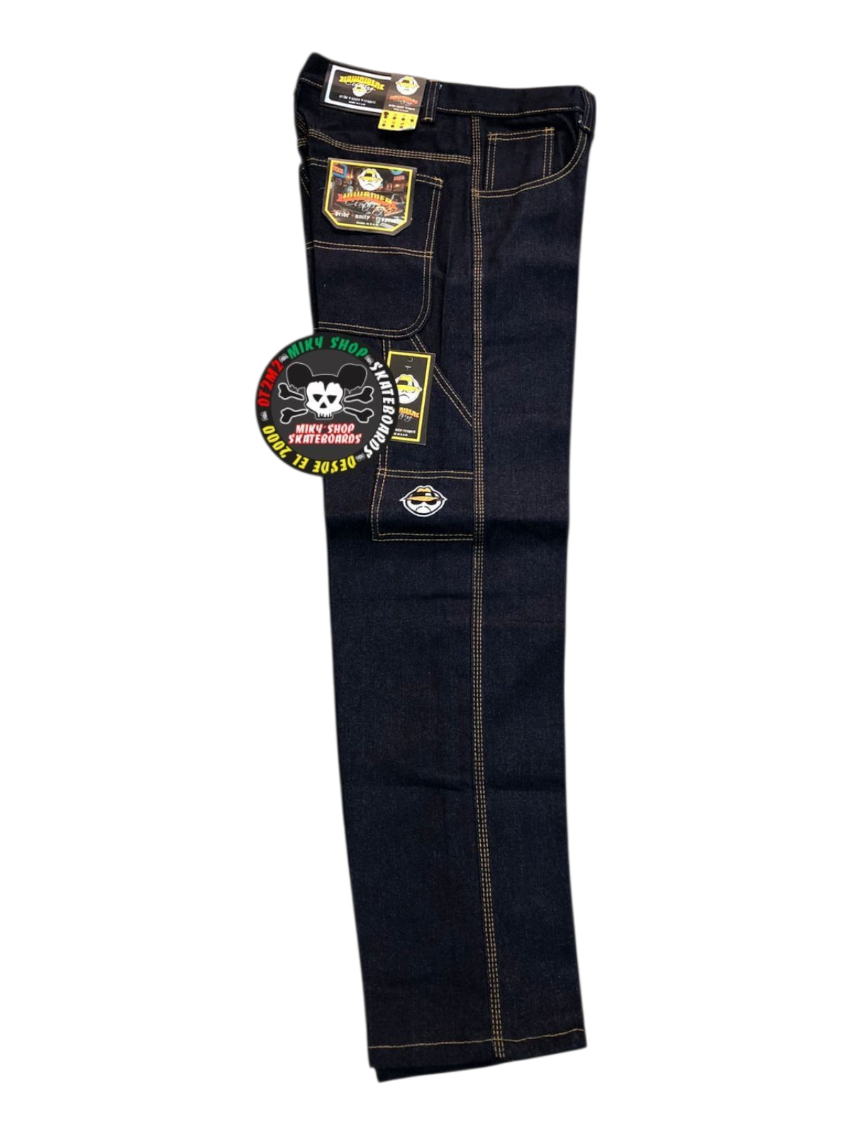 PANTALON LOWRIDER MEZCLILLA AZUL